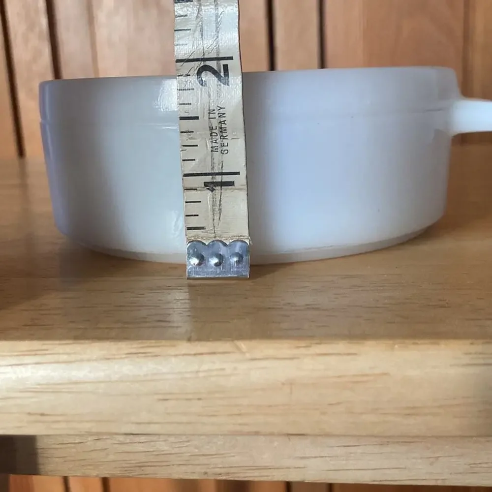 Vintage White Milk Glass Ovenware Soup Bowl